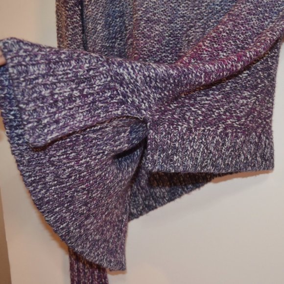 American Eagle Outfitters Knit Sweater Pullover Cowl Neck Purple Hues Women M/M - Picture 4 of 6